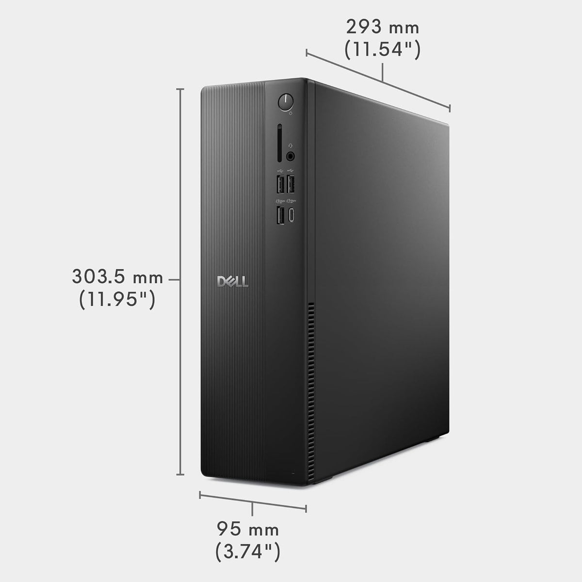 Desktop - Dell Slim ECS1250 - i5-14400 | 8 GB | 512 | Windows 11 | Office' 24 | Wired KB & M | 19.5" Monitor