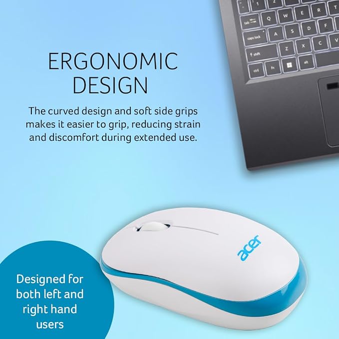 Acer Wireless Mouse W/Blue (ZC.A01SI.0WC)