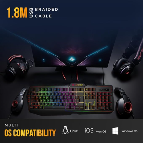 LAPCARE Champ (LGK-102) Multi Key Anti Ghosting RGB Gaming Keyboard