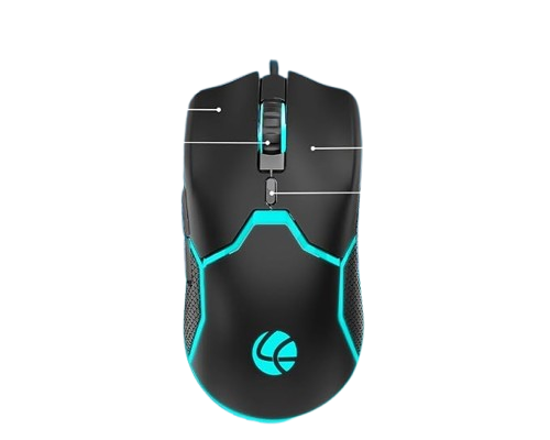 Lapcare Champ Razor Gaming RBG Mouse 3600dpi (LGM-204)