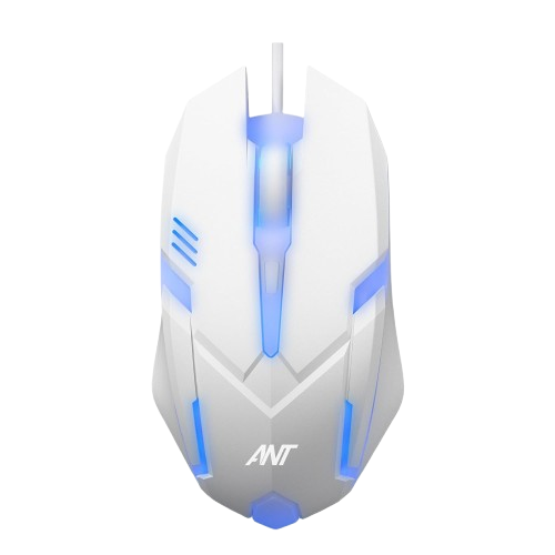 Ant GM46 Wired Optical Gaming Mouse white