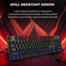 LAPCARE Champ (LGK-105) Full Anti Ghosting Mechanical RGB Gaming USB-A Keyboard, Blue Axis Keys