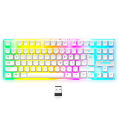 Ant Esports MK720 Pro V2 Membrane Wireless Gaming Keyboard White