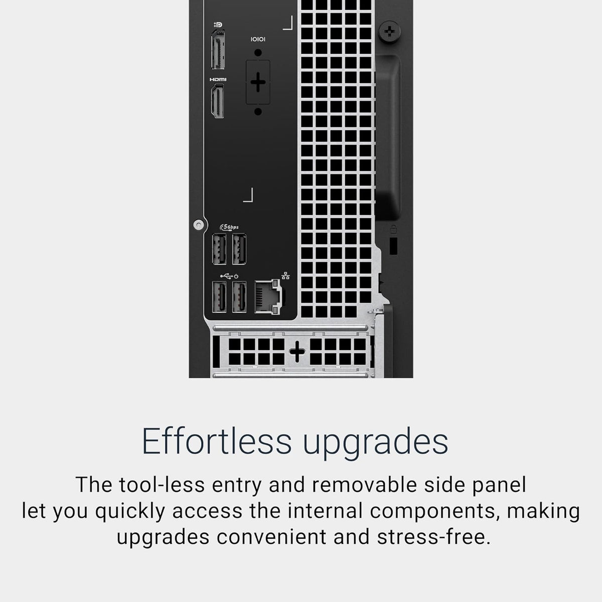 Desktop - Dell Slim ECS1250 - i3-14400 | 8 GB | 512 | Windows 11 Pro | Wired KB & M | 19.5" Monitor