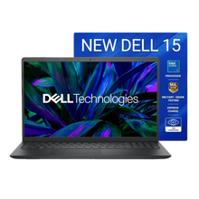 Dell 15 Laptop, Intel Core 3 100U Processor, 8GB, 512GB, Intel UHD Graphics Graphics, 15.6" FHD 120Hz IPS 250 nit Display, 12 Months Mcafee, Win 11 + Office H&S 2024, Black