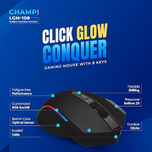 LAPCARE Champ LGM-108 Gaming Mouse (Black)