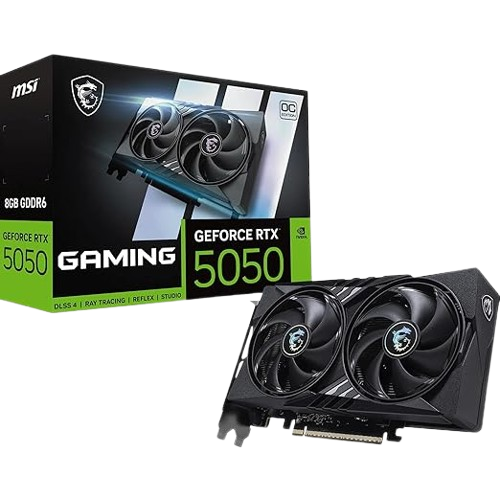 MSI GeForce RTX 5050 8GB Gaming OC, Graphic Card