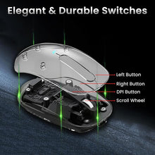 Ant OM140 PRO Wireless Optical Mouse - Black & Transparent