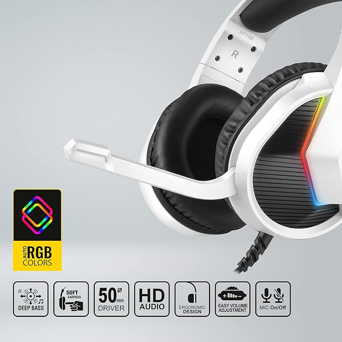 Ant Esports H1100 Pro RGB Wired  Gaming Headphones