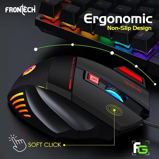 Frontech AeroStrike RGB USB Gaming Mouse