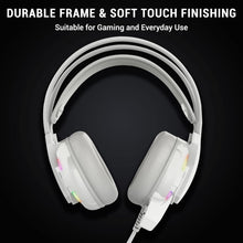 Ant Esports H525 Pro RGB Gaming Headset Gaming Over Ear Wired Headphones with Mic Mobile_White