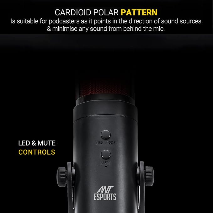 Ant Esports Wente 220 Gaming Microphone - Black