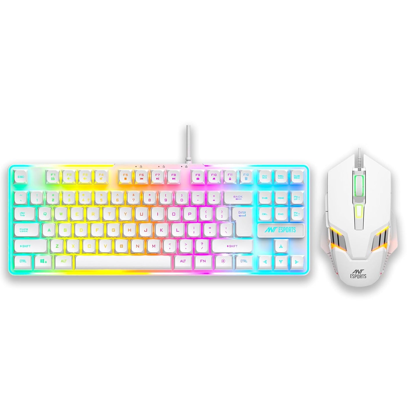 Ant Esports MK710 V2 Membrane TKL Wired Gaming Keyboard Mouse Combo