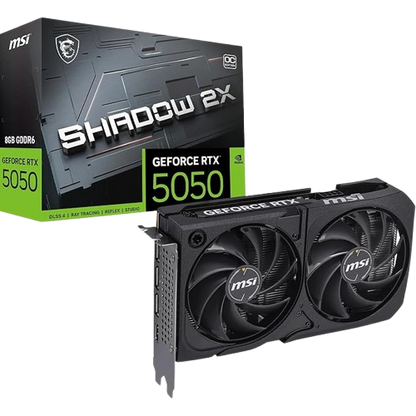 MSI GeForce RTX 5050 8GB Shadow 2X OC, Graphic Card