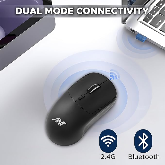 Ant Globe20 Wireless Optical Mouse - Black