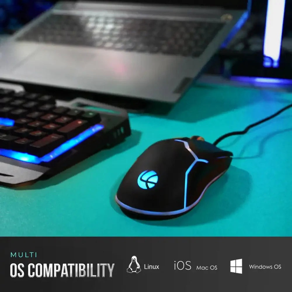 Lapcare Champ Razor Gaming RBG Mouse 3600dpi (LGM-204)