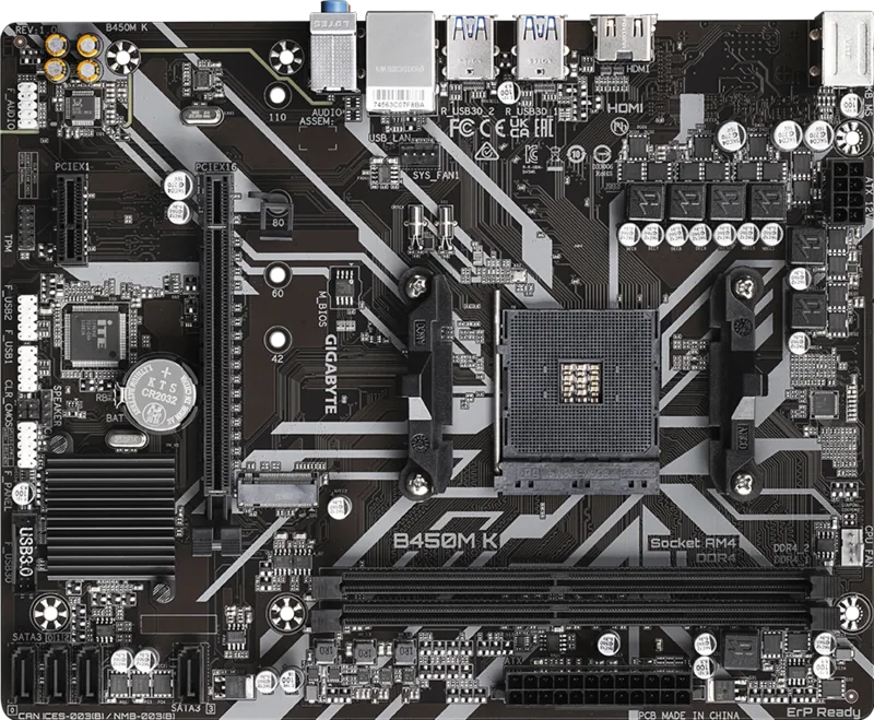 Gigabyte B450M K DDR4 M-ATX Motherboard