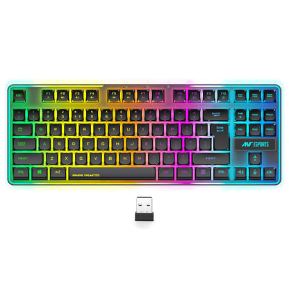Ant Esports MK720 Pro V2 Membrane Wireless Gaming Keyboard Black
