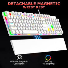 Ant Esports  MK4100 RGB Mechanical Gaming Keyboard - White - Red Switches