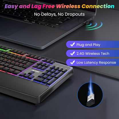 Ant Esports KM500 Pro Wireless Gaming Keyboard and Mouse Combo