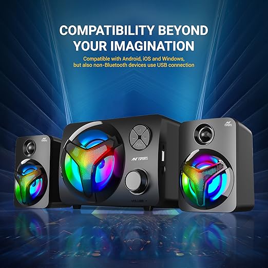 Ant Esports GS350 Pro 2.1 RGB Channel Stereo Gaming Speaker
