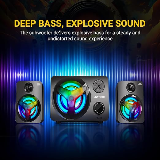 Ant Esports GS350 Pro 2.1 RGB Channel Stereo Gaming Speaker