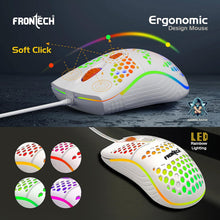 FRONTECH Nova Knight Gaming Keyboard and Mouse (KB-0043, Orange & White)