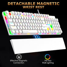 Ant Esports MK4100 RGB Mechanical Wired Gaming Keyboard White Hot-Swappable Per-Key RGB Brown Outemu Switches