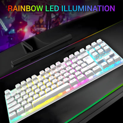Ant Esports MK720 Pro V2 Membrane Wireless Gaming Keyboard White