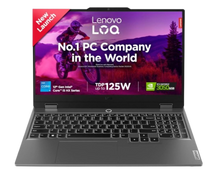 Lenovo LOQ, 12th Gen Intel Core i5 12450HX, RTX 3050-6GB, 16GB RAM, 512GB SSD, FHD, 15.6"/39.6cm, 144Hz, Windows 11, Office 2024, Grey, 2.4Kg, 83GS00PJIN, 3 Mon. Game Pass, Gaming Laptop