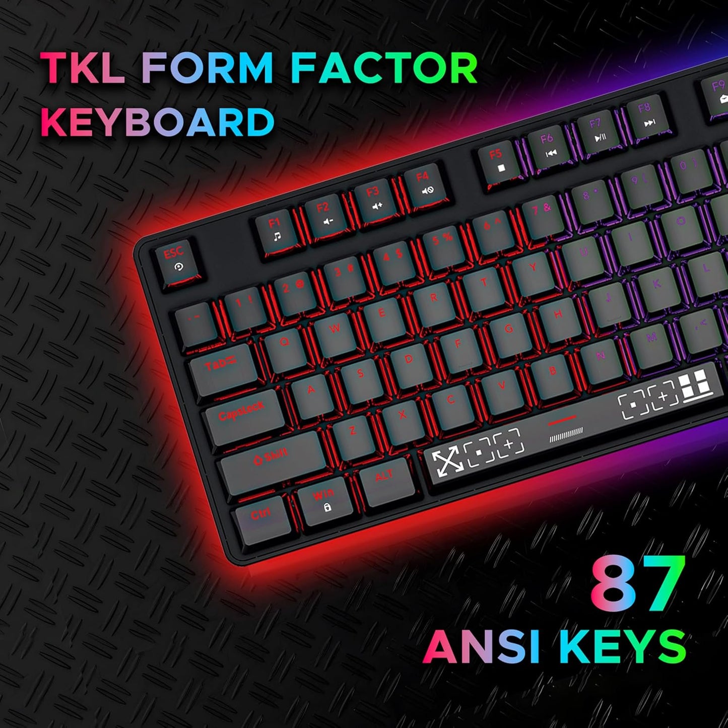 Ant Esports Thunder20 Wired Mechanical Gaming Keyboard and Mouse Combo Brown Switch_ Black