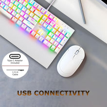 Ant Esports MK4100 RGB Mechanical Wired Gaming Keyboard White Hot-Swappable Per-Key RGB Brown Outemu Switches
