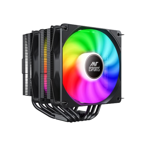Ant Esports ICE-C621 Dual Tower 2x120mm ARGB AM5/LGA1851 Black CPU Air Cooler
