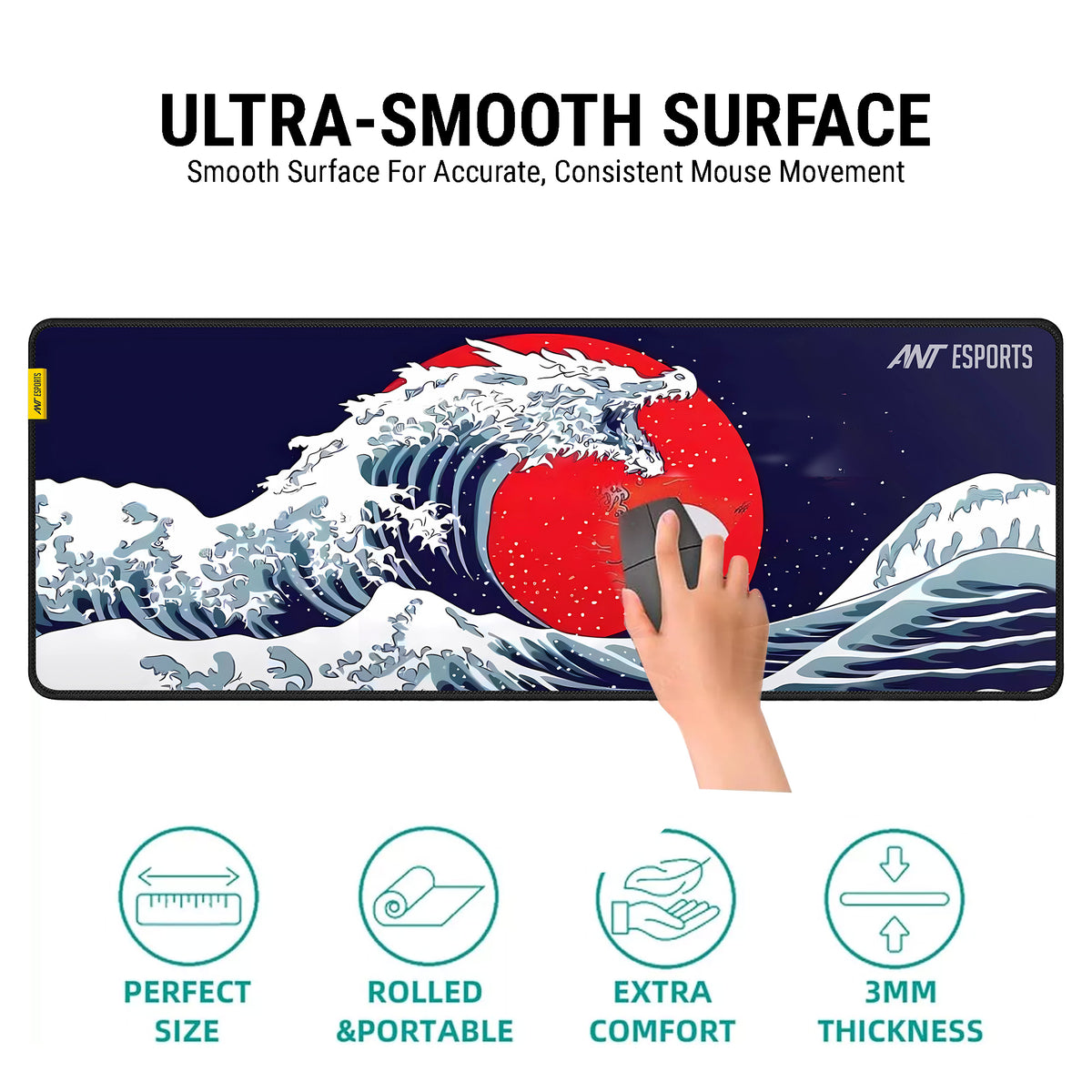 Ant Esports Snow Dragon Unique Mouse Pad Gaming Mouse Pad