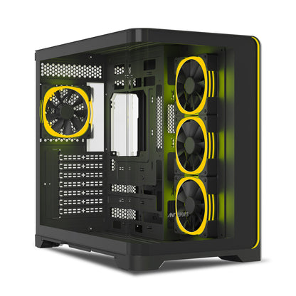 Ant Esports Crystal ARC Mid Tower Black Cabinet