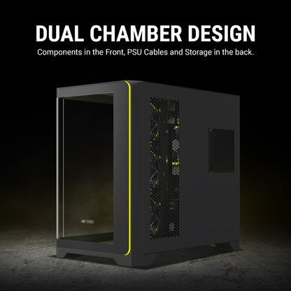 Ant Esports Crystal ARC Mid Tower Black Cabinet