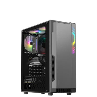 Ant Esports Eclipse Mid Tower (ATX/M-ATX/M-ITX) Black-Grey Cabinet 4x120mm Fans