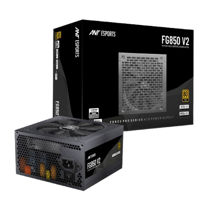 Ant Esports FG850 V2 850W 80+Gold Full Modular ATX 3.1 & PCIe 5.1 Black Power Supply