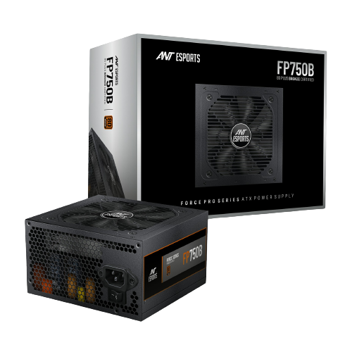 Ant Esports FP750B 750W 80+Bronze Black Power Supply