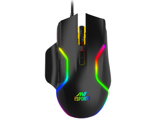 Ant Esports GM340 12800DPI RGB wired Gaming Mouse Black