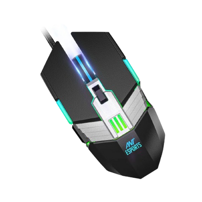 Ant GM46 2400DPI RGB Wired Gaming Mouse Black
