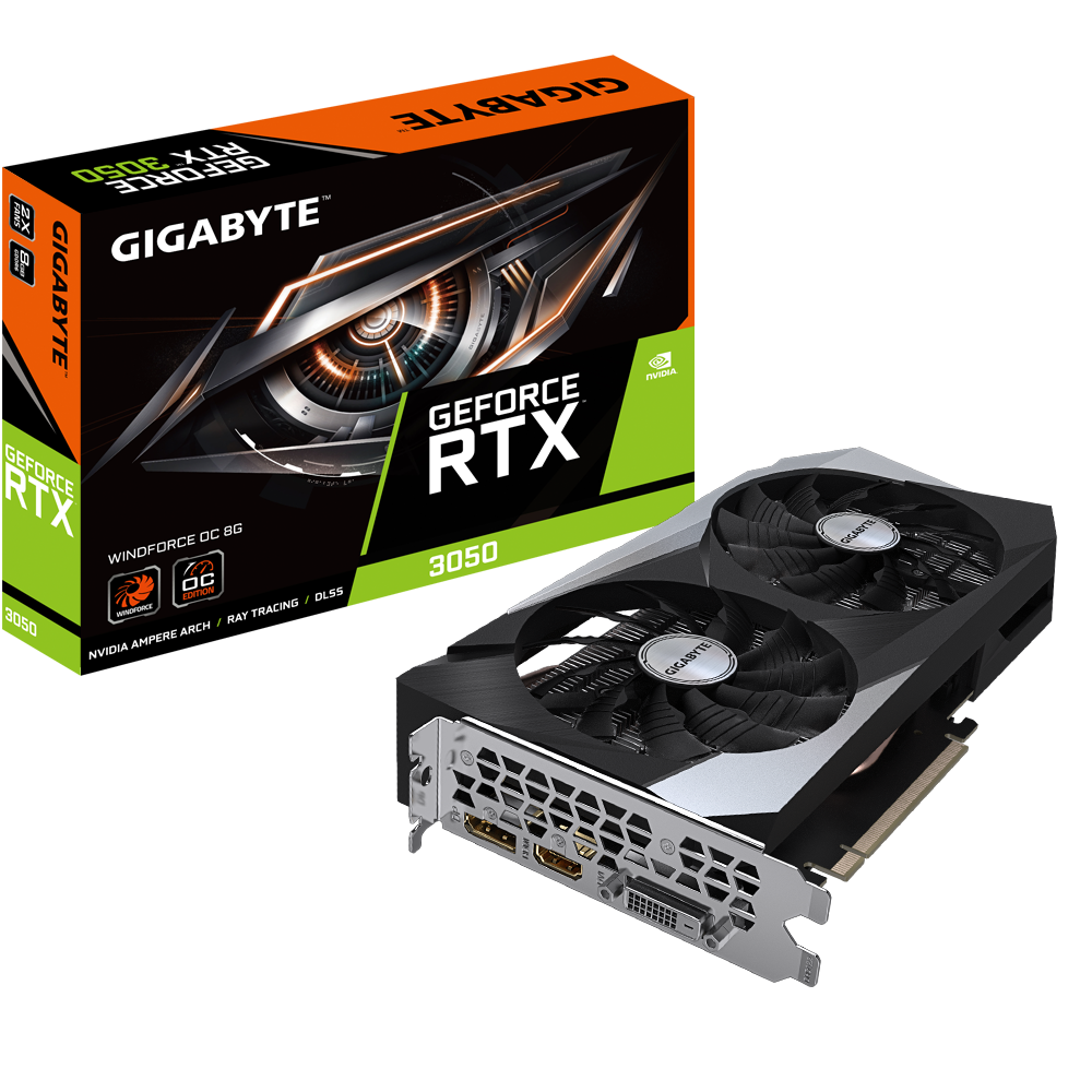 Gigabyte GeForce RTX 3050 WINDFORCE OC 8G