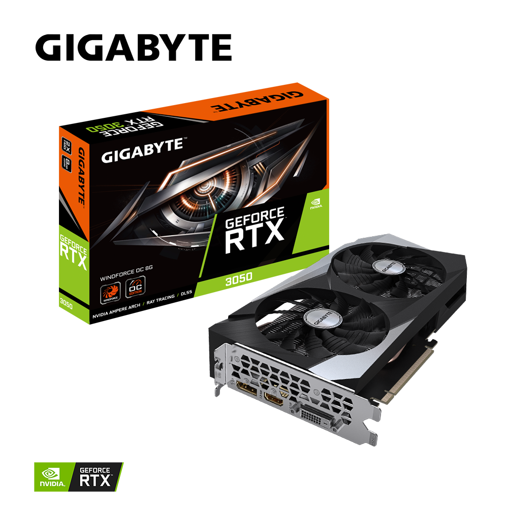 Gigabyte GeForce RTX 3050 WINDFORCE OC 8G