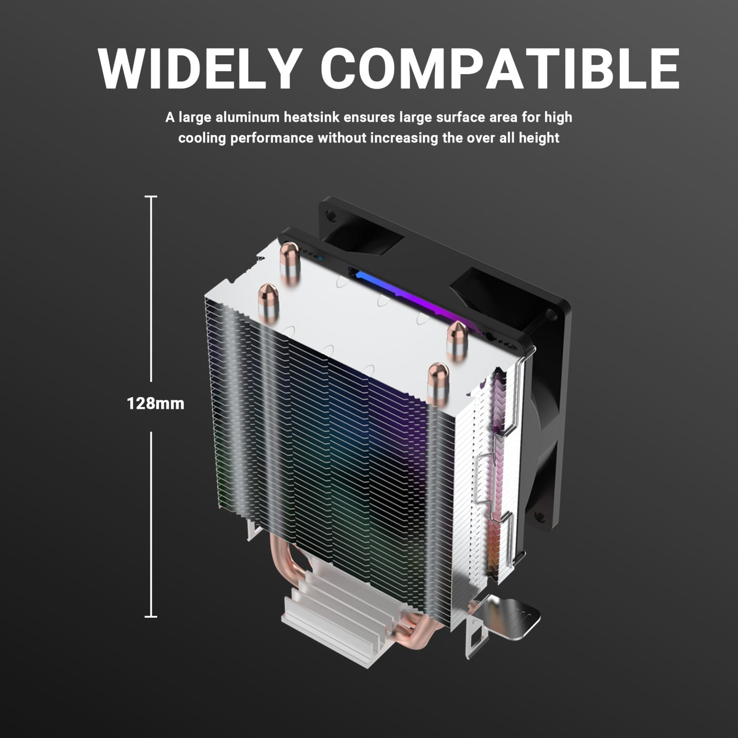 Ant Esports ICE-C200 V2 Rainbow 120mm ARGB Black Case Fans