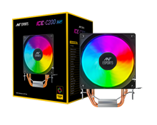 Ant Esports ICE-C200 V2 Rainbow 120mm ARGB Black Case Fans