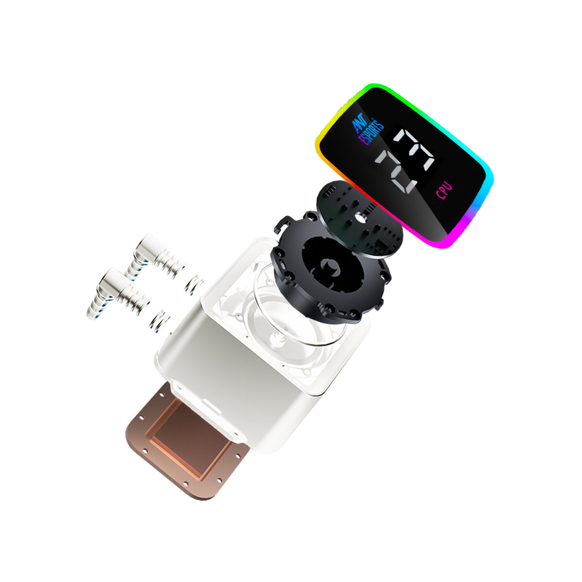 Ant Esports ICE-Glow 360mm ARGB AM5/LGA1851 White AIO Liquid Cooler