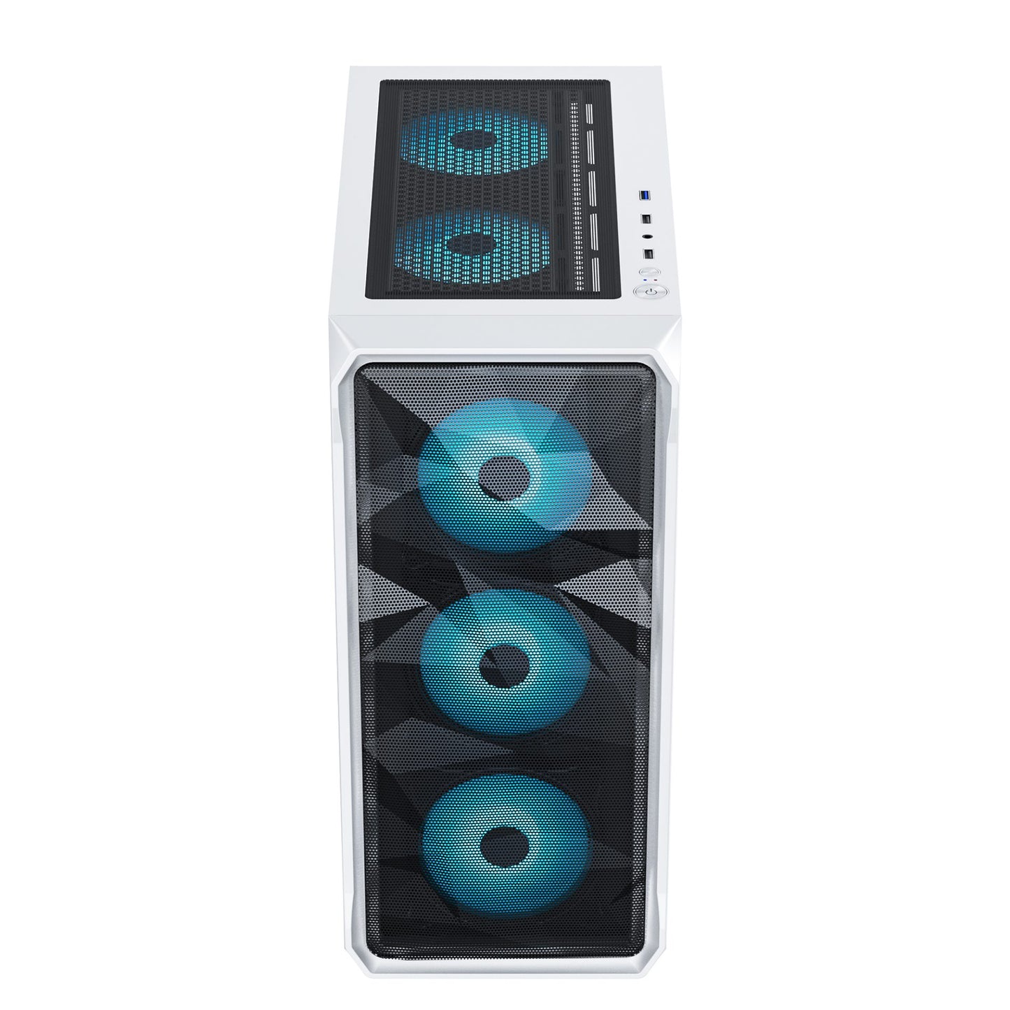 Ant Esports ICE-112 Mid Tower (ATX/M-ATX/ITX) Gaming Cabinet White 4x120mm Fans