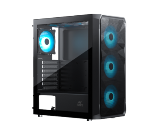 Ant Esports ICE-112 Mid Tower (ATX/M-ATX/ITX) Gaming Cabinet Black 4x120mm Fans
