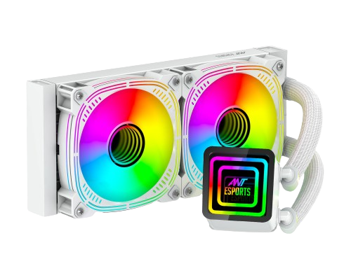 Ant Esports ICE-Infinite 240mm ARGB AM5/LGA1851 White AIO Liquid Cooler