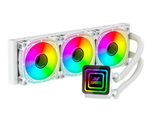 Ant Esports Iceinfinite -360 ARGB CPU Cooler with heatsink White